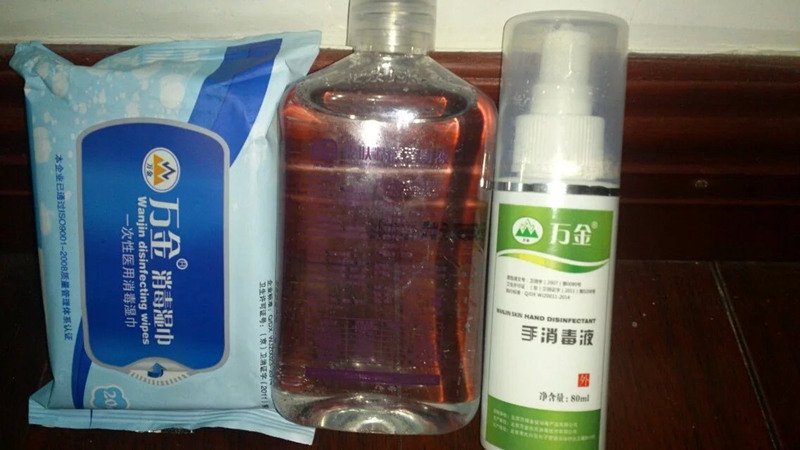 万金的手消、湿巾和皮肤黏膜消毒液